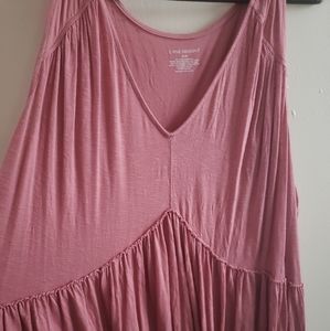 Pink sleeveless top